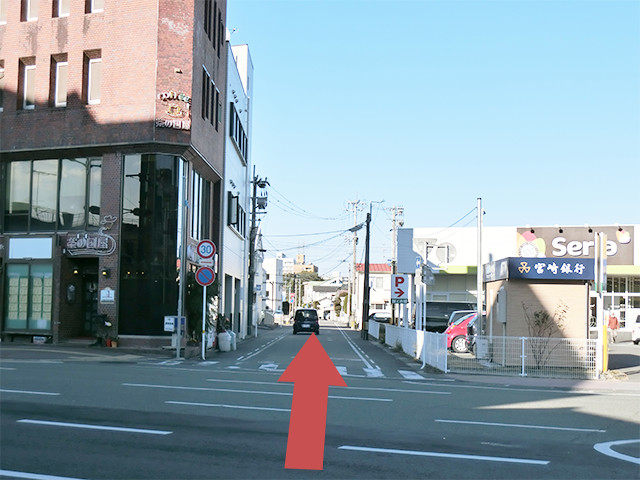 南宮崎駅からの車ルート1