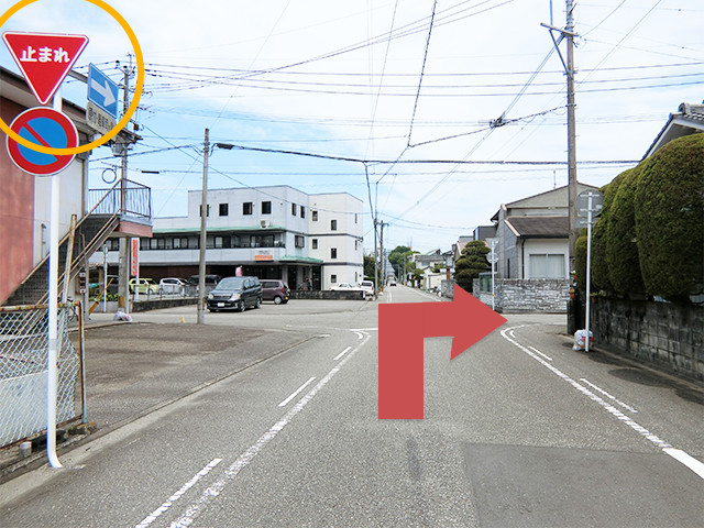 南宮崎駅からの車ルート2