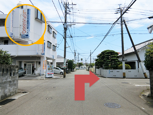南宮崎駅からの車ルート3