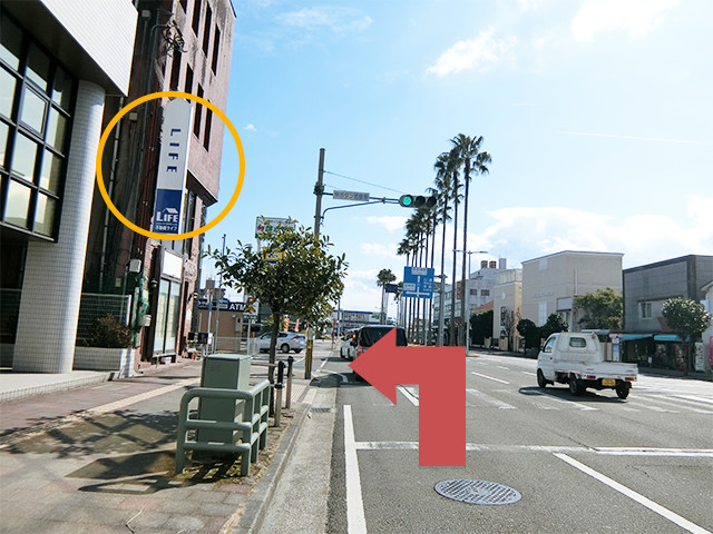 中村五差路側からの車ルート32